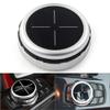 Three T Car Auto Center Console Multimedia Control Buttons Knob Trim for BMW X1 X3 X5 X6 IDRIVE,Cross view 1