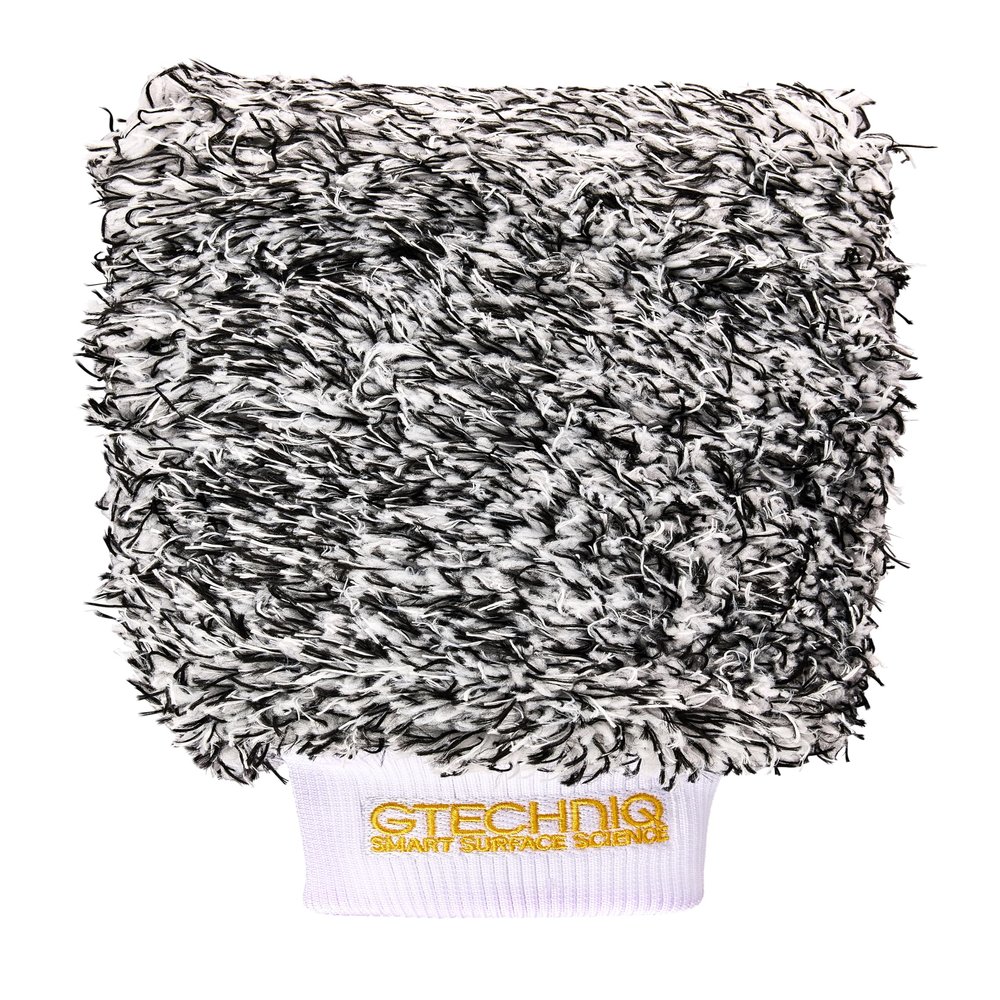 Gtechniq Bike Microfiber Wash Mitt | Ultra Low-Friction Glide, Inner Foam Core Holds High Volume of Wash Suds, Polyester Fibers Capture and Release Contaminants, Minimizes Swirls, Durable