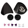 Helmet Flair MagNeatOhz Black Cat Ears for Helmet | Made in USA | Magnetic & Interchangeable Kitty Ears for Motorcycle, Bike & Ski Helmets - Pair view 1