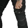 LOMENG Winter Motorcycle Pants Riding Jeans Keep Warm Motorbike Pants with CE Knee Hip Removable Armored for Men Bule Gray EU28, 28 Regular view 2