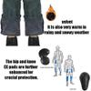 LOMENG Winter Motorcycle Pants Riding Jeans Keep Warm Motorbike Pants with CE Knee Hip Removable Armored for Men Bule Gray EU28, 28 Regular view 3