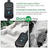 ZTBH Portable Blanket Warm Electric Car Blanket USB Heated Throw Blanket Car Blanket Winter Cold Green Blanket view 2