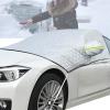 Eoacvey Car Front Windshield Cover, Ice Protection Foils, Winter Windshield Cover for Ice and Snow Sunshades Protector with Side Wing Mirror Cover for SUV Car, Four Seasons Use view 1