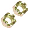 Caltric 2 Front Axle Castle Nut Compatible with Polaris Sportsman 400 2004 2005 / Sportsman 335 1999 view 1