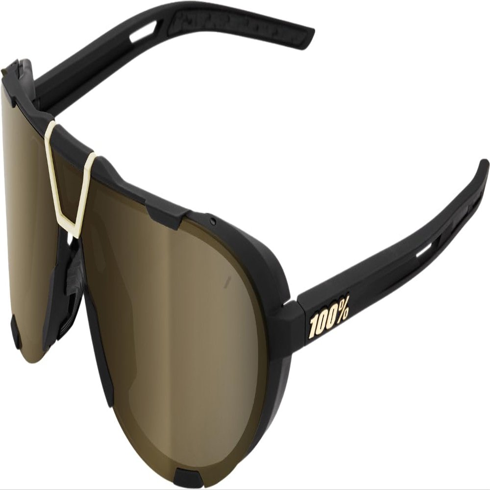 100% WESTCRAFT - Soft Tact Black - Soft Gold Mirror Lens