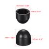 uxcell Plastic Dome Nut Protection Cap Covers, M8x13mm Nut Cover Black 100pcs view 2