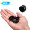 uxcell Plastic Dome Nut Protection Cap Covers, M8x13mm Nut Cover Black 100pcs view 3