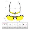 BLUPOND Night Vision Glasses for Driving For Men Women - Yellow Tint Anti Glare Glasses for Nighttime - Knight Visor view 2
