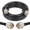 MOOKEERF RG8x Coaxial Cable 25ft,CB Coax Cable 50 Ohm,UHF PL259 Male to Male Low Loss CB Antenna Extension for HAM Radio,VHF Radio,SWR Meter,Dummy Load,Antenna Analyzer view 1