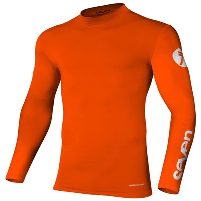 Seven Zero Compression Jersey (Flo Orange, Medium)