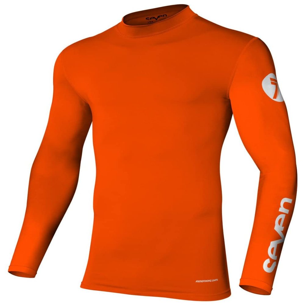 Seven Zero Compression Jersey (Flo Orange, Medium)