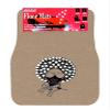 Universal Fit Front/Rear 4-Piece Full Set Crystal Bling Rhinestone Studded Design Carpet Car SUV Truck Floor Mats (Disco Girl-Beige) view 3