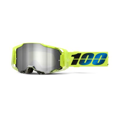 100% ARMEGA Premium Protective Sport Goggles with Ultra HD Lens & Nose Guard (Koropi - Mirror Silver Flash Lens)