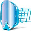 100% ARMEGA Premium Protective Sport Goggles with Ultra HD Lens & Nose Guard (Oversized Sky - Mirror Blue Lens) view 1