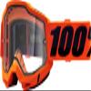 100% ACCURI 2 ENDURO Mountain Bike & Motocross Racing Protective Goggles (Neon/Orange - Clear Lens) view 1