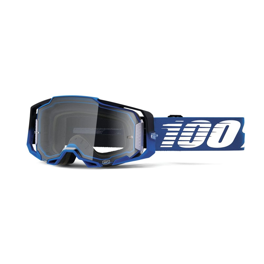 100% ARMEGA Premium Protective Sport Goggles with Ultra HD Lens & Nose Guard (Rockchuck - Clear Lens)