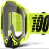 100% ARMEGA Premium Protective Sport Goggles with Ultra HD Lens & Nose Guard (Nuclear Citrus - Clear Lens) view 1