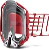 100% ARMEGA Premium Protective Sport Goggles with Ultra HD Lens & Nose Guard (Oversized Deep Red - Clear Lens) view 1
