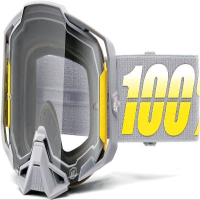 100% ARMEGA Premium Protective Sport Goggles with Ultra HD Lens & Nose Guard (Complex - Clear Lens)