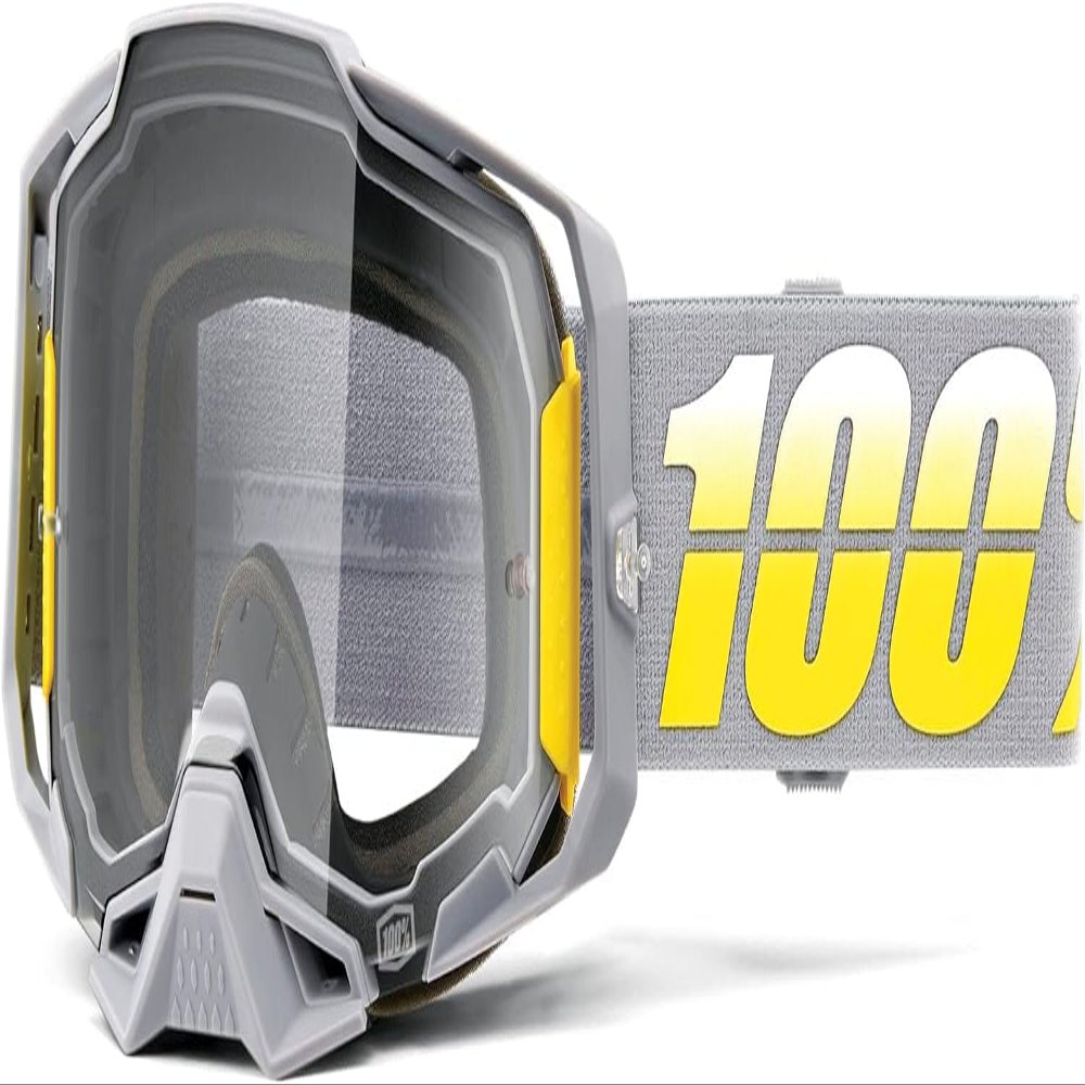 100% ARMEGA Premium Protective Sport Goggles with Ultra HD Lens & Nose Guard (Complex - Clear Lens)