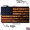 Cornhole Board Vinyl Wrap Decals (Set of 2) Patriotic Bean Bag Toss Wrap Stickers (Rustic Wood) view 2