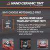 MotoShield Pro 5% VLT Nano Ceramic Window Tint for Car 20 in x 20 ft 2PLY Roll High Heat Rejection & Glare Reduction Auto Tint Privacy Film, Rejects up to 99% IRR, 99% UV Blocking, Easy DIY Shrink view 2