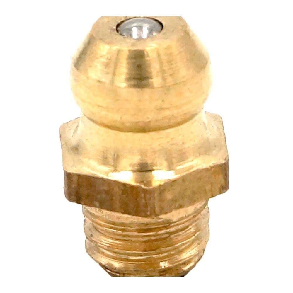 20pcs M6 Pitch 1mm Male Brass Grease Zerk Nipple Fitting for Grease Gun Machine Tool Accessories