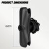 VINmounts Upgrade Anti-Theft Lock 5.9" Aluminum Double Socket Arm for 1.5 Inch Ball Mount, C Size 38mm Ball Components, Heavy Duty Arm Compatible with RAM System for Marine view 3
