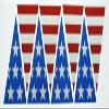 Kramer 8 Piece Fully Reflective Fire Helmet American Flag Decal Triangles 2 2 in. view 2