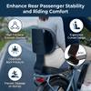 Electric Backrest Cushion Electric Rear Seat Cushion Rear Passenger Seat Backrest with Metal Support U Shape Comfortable Black view 3