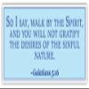 Galatians 5:16 | So I say | Car Sticker 3x8 inches view 1