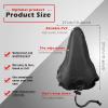 Shappy 2 Pcs Bike Seat Rain Cover Waterproof Bicycle Seat Cushion Protector Sun Dust Snow Protection Durable Outdoor Protection Unisex Cushion Saddle Navy Rain Accessories for Mountain Bicycle E Bike view 2