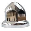 KASONG 33mm Chrome ABS Plastic Lug Nut Covers Caps with Flange Push on Bullet for Semi Truck (20) view 3