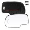 X AUTOHAUX Left Driver Side Mirror Glass Replacement Power Power Heated Signal for Chevy Silverado Suburban for GMC Sierra Yukon Tow Mirror 03-07 view 2