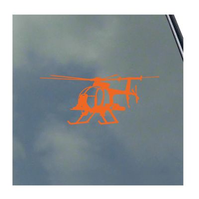 AH-6J Little Bird Pilot in Flight Vinyl Sticker Decal MH-6 Killer Egg Veteran Army