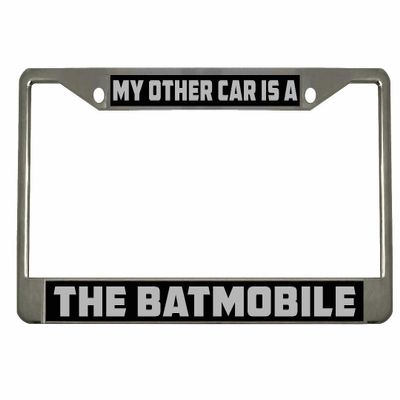 My Other Ride is a Batmobile Design Heavy Duty Metal Car License Plate Frame Auto Tag Holder