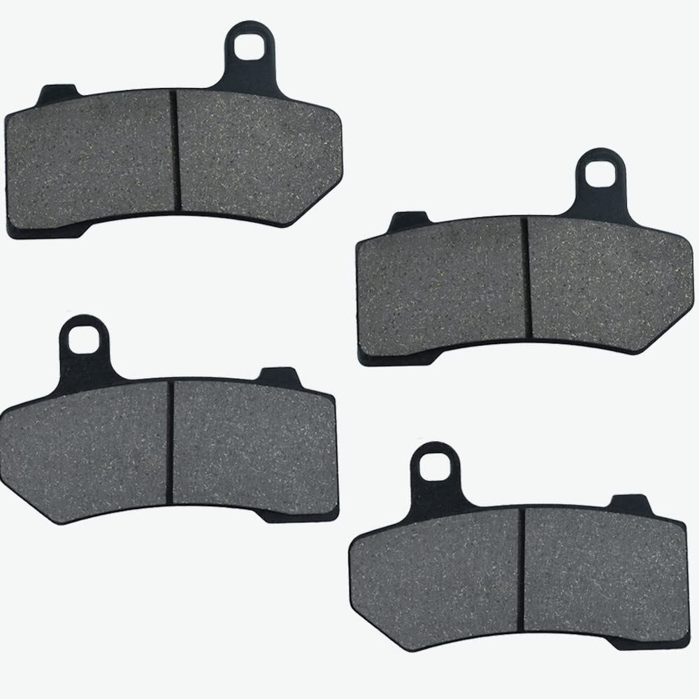AHL Semi-metallic Front Brake Pads Set for HARLEY FLHR FLHRC FLTR FLTRX FLTRU FLHTC FLHTCU FLHT FLHTK FLHX FLHTCUTG FLHXXX VRSCA VRSCB VRSCAW VRSCR VRSCD VRSCDX VRSCX V-Rod Road King Glide Ultra