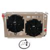RadySpeed 4 Row Aluminum Radiator Shroud Fan Relay For 84-90 Chevy Corvette /S10 2.5-5.7L view 1