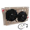 RadySpeed 4 Row Aluminum Radiator Shroud Fan Relay For 84-90 Chevy Corvette /S10 2.5-5.7L view 3