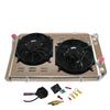 RadySpeed 4 Row Aluminum Radiator Shroud Fan Relay For 84-90 Chevy Corvette /S10 2.5-5.7L view 4