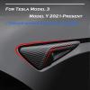 YHCDSEA for Tesla Model 3/Y HW3.0 Turn Signal Side Camera Protection Cover Decoration Accessories fit for 2017-2023 Tesla Model 3 and 2020-2023.6 Tesla Model Y (Matt Carbon Fiber Pattern) view 3