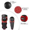 Youth Dirt Bike Gear, JUSTDOLIFE 5 PCS Motorcycle Armor Protection Jacket, Kids Motorcycle Armor with Knee Pads Elbow Pads Chest Protector Racing for Outdoor Sports (Red) view 3