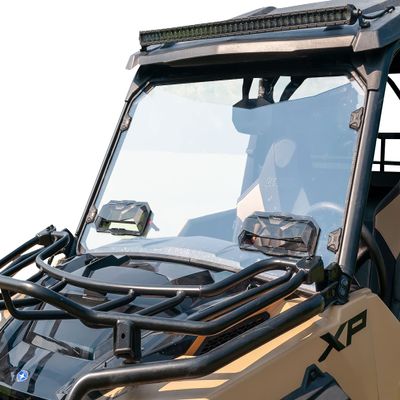 Seizmik UTV Versa-Vent Windshield Compatible with Polaris General 1000 2016-2025 UTV Models | No Tools Required | Double Hard Coated | Scratch Resistant Poly | Side by Side Accessories