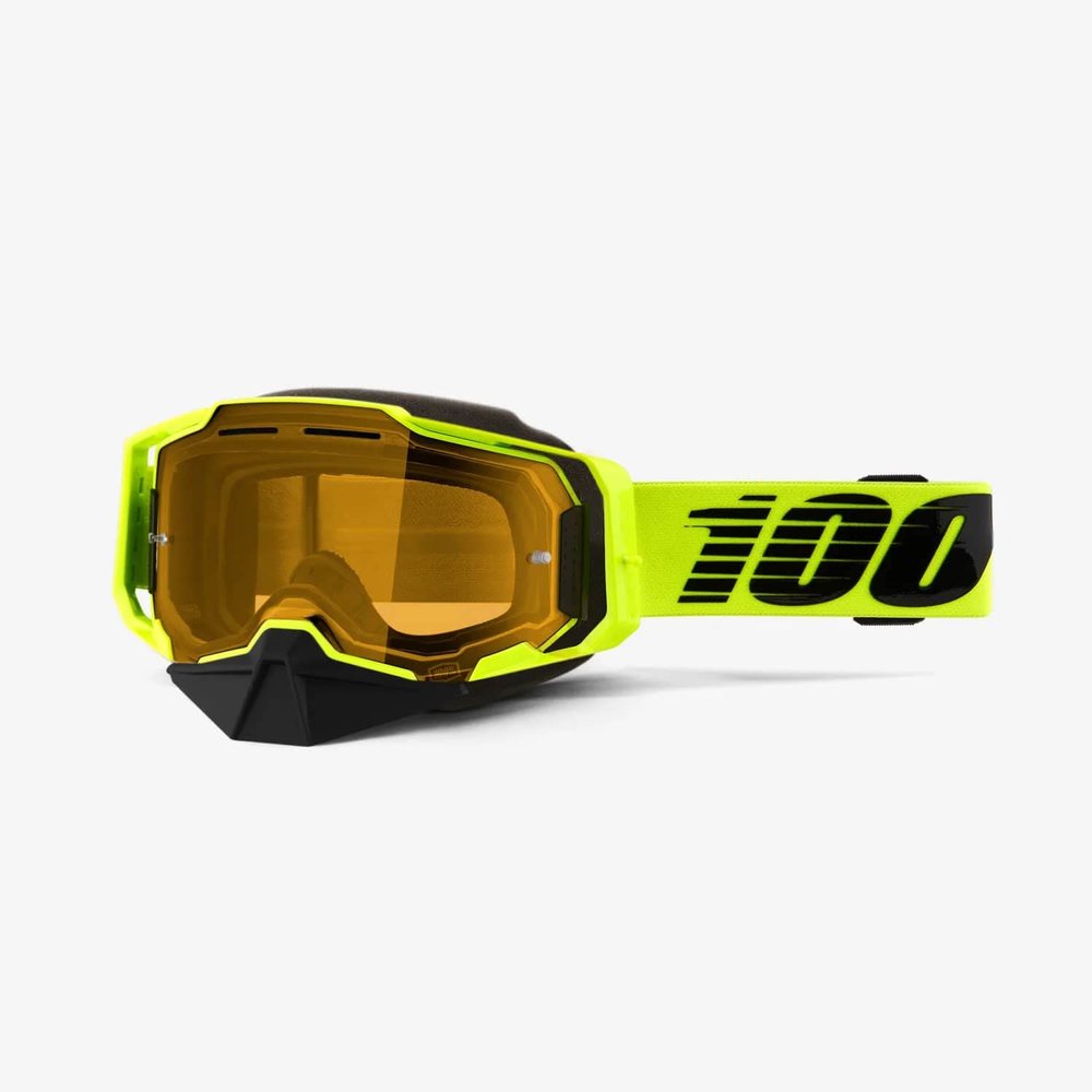 100% ARMEGA SNOWMOBILE Goggle Nuclear Citrus - Yellow Lens