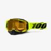 100% ARMEGA SNOWMOBILE Goggle Nuclear Citrus - Yellow Lens view 1