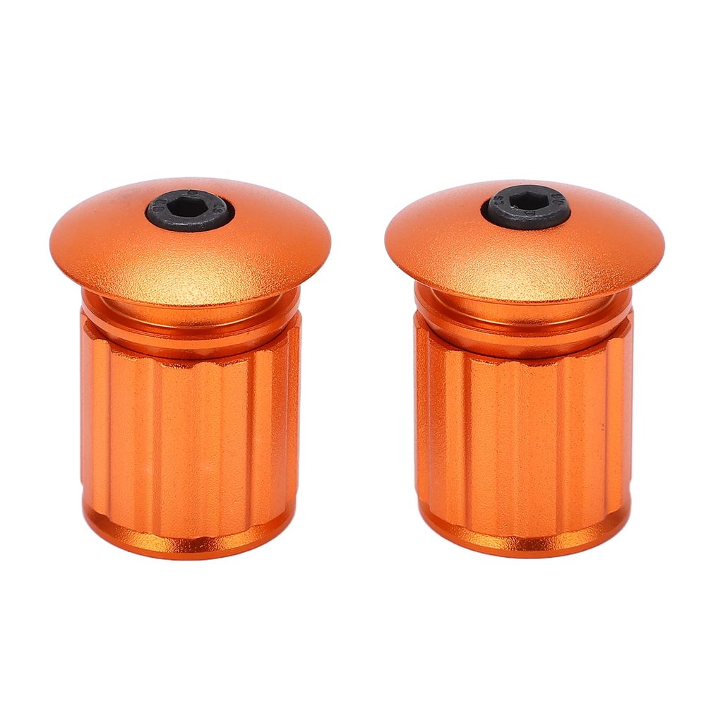 Handlebar End Plugs, Expansion Type Aluminum Alloy Non-Locking Bar End Caps for Motorcycles Bikes Riders Commuters and Replacement Use