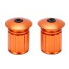 Handlebar End Plugs, Expansion Type Aluminum Alloy Non-Locking Bar End Caps for Motorcycles Bikes Riders Commuters and Replacement Use view 1