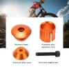 Handlebar End Plugs, Expansion Type Aluminum Alloy Non-Locking Bar End Caps for Motorcycles Bikes Riders Commuters and Replacement Use view 4