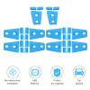 10PCS Car Engine Hood Hinge & Door Hinge Cover Trim for Jeep Wrangler JK Unlimited 4-Door 2007-2018 (Light Blue) view 3