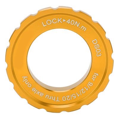 Centerlock Lockring, Centerlock Lockring Wheelset Hub Shaft Disc Rotor Lock Ring for (Gold)